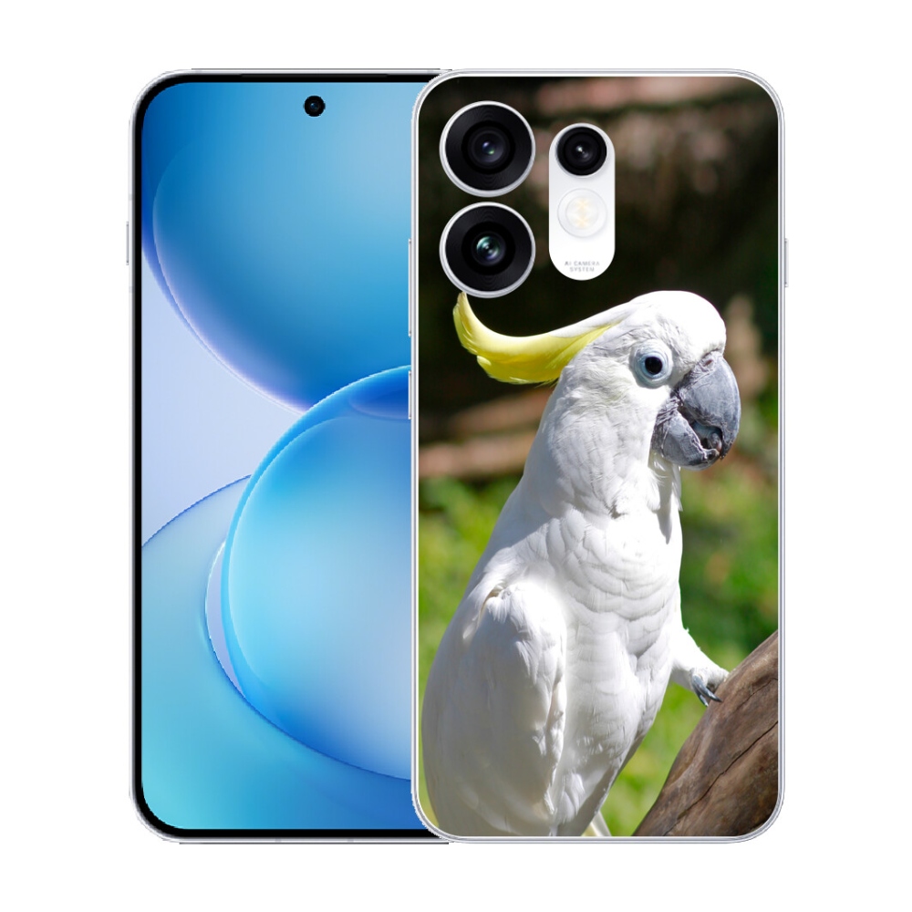 Gélový kryt mmCase na Oppo Reno 16 5G - papagáj kakadu 2