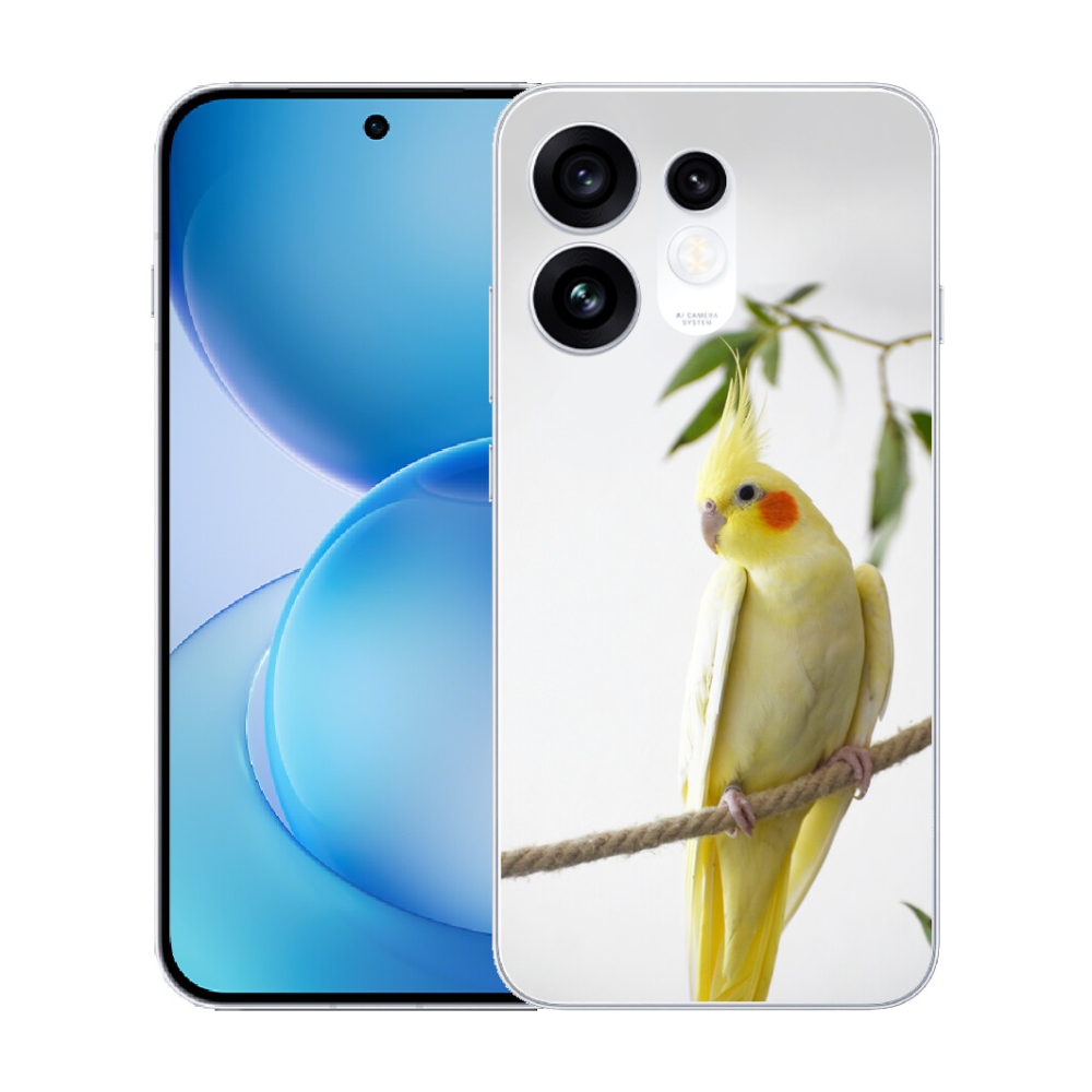 Gélový kryt mmCase na Oppo Reno 16 5G - papagáj korela chocholatá