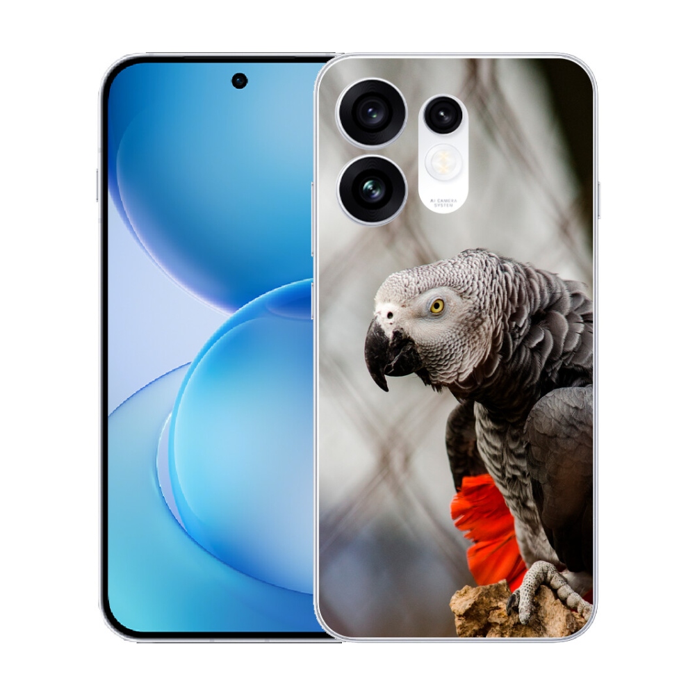 Gélový kryt mmCase na Oppo Reno 16 5G - papagáj žako 3