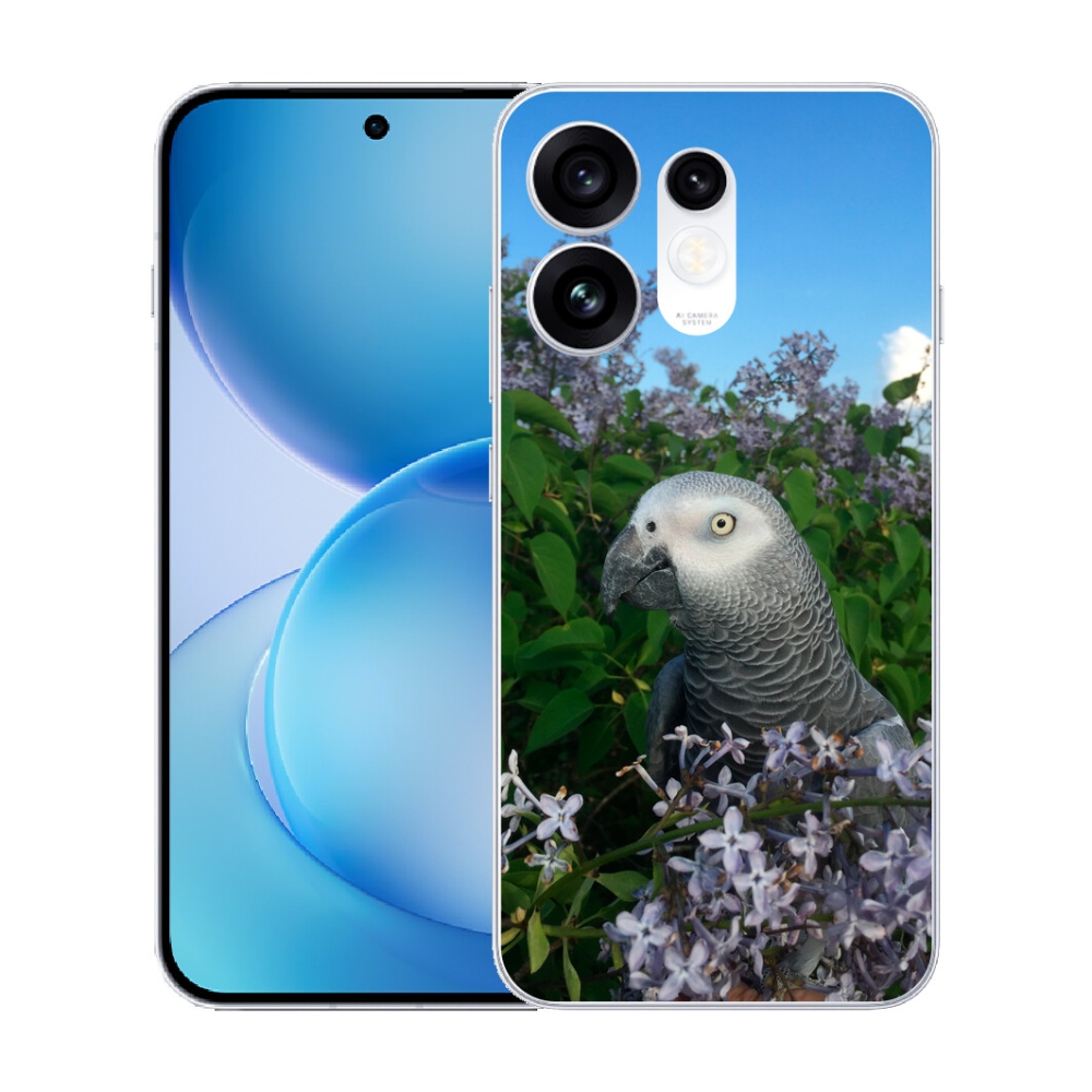 Gélový kryt mmCase na Oppo Reno 16 5G - papagáj žako