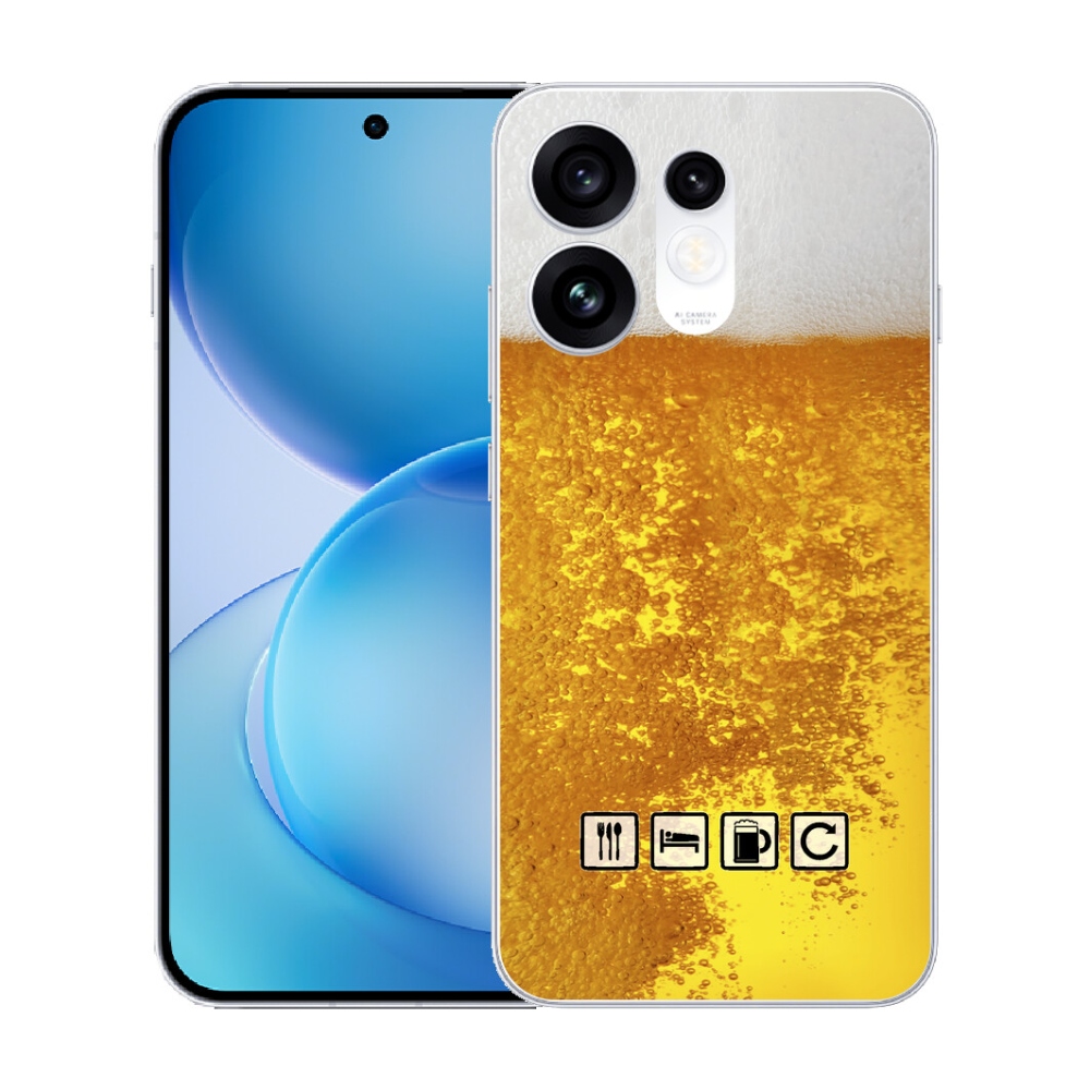 Gélový kryt mmCase na Oppo Reno 16 5G - pivný motív 3
