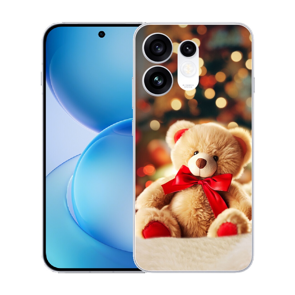 Gélový kryt mmCase na Oppo Reno 16 5G - plyšový medvedík