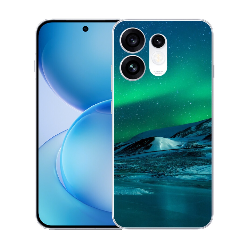 Gélový kryt mmCase na Oppo Reno 16 5G - polárna žiara