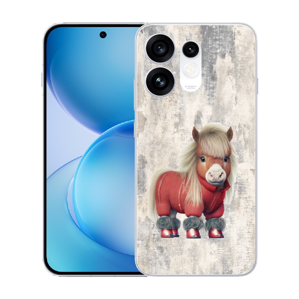 Gélový kryt mmCase na Oppo Reno 16 5G - poník vo svetri