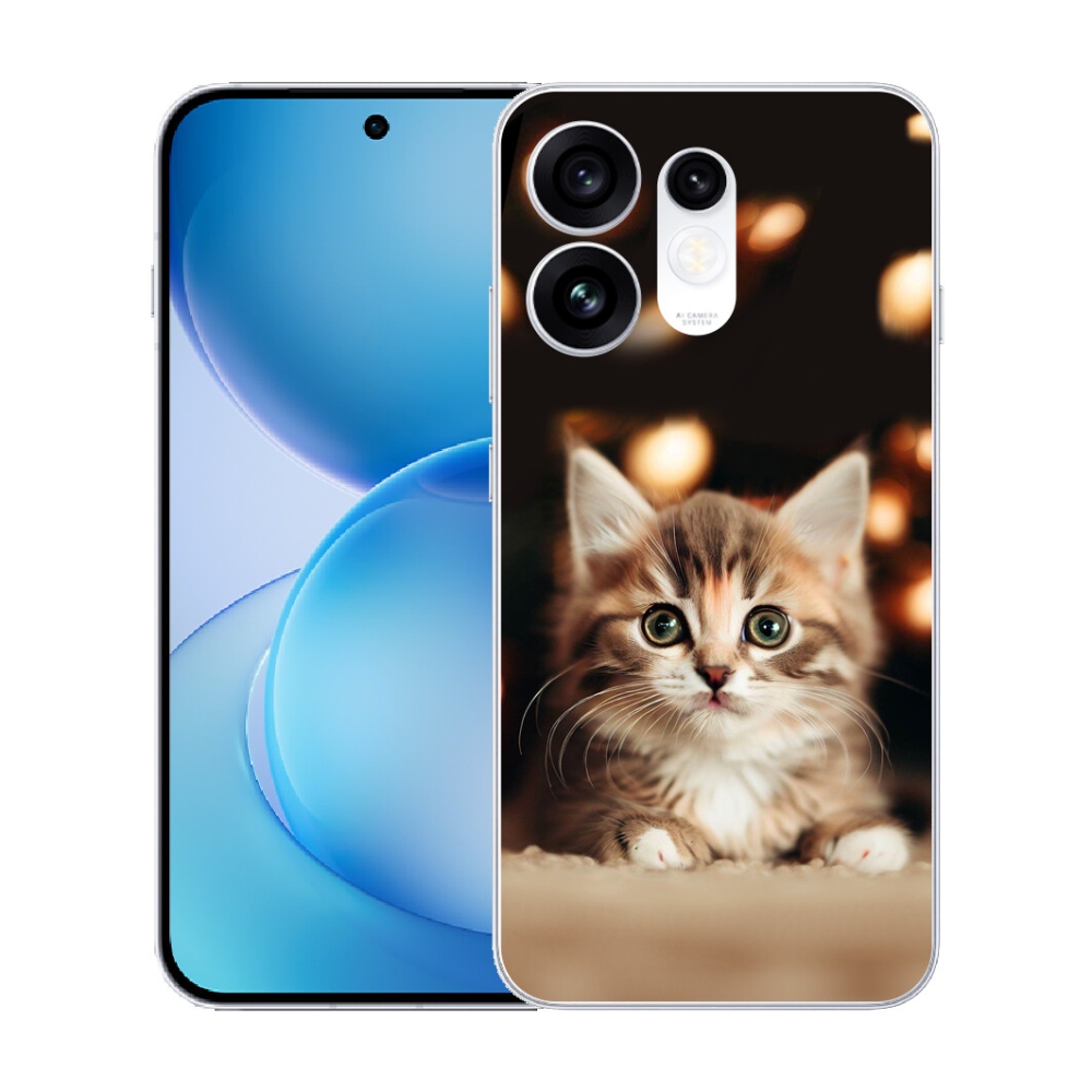 Gélový kryt mmCase na Oppo Reno 16 5G - roztomilé mačiatko 2