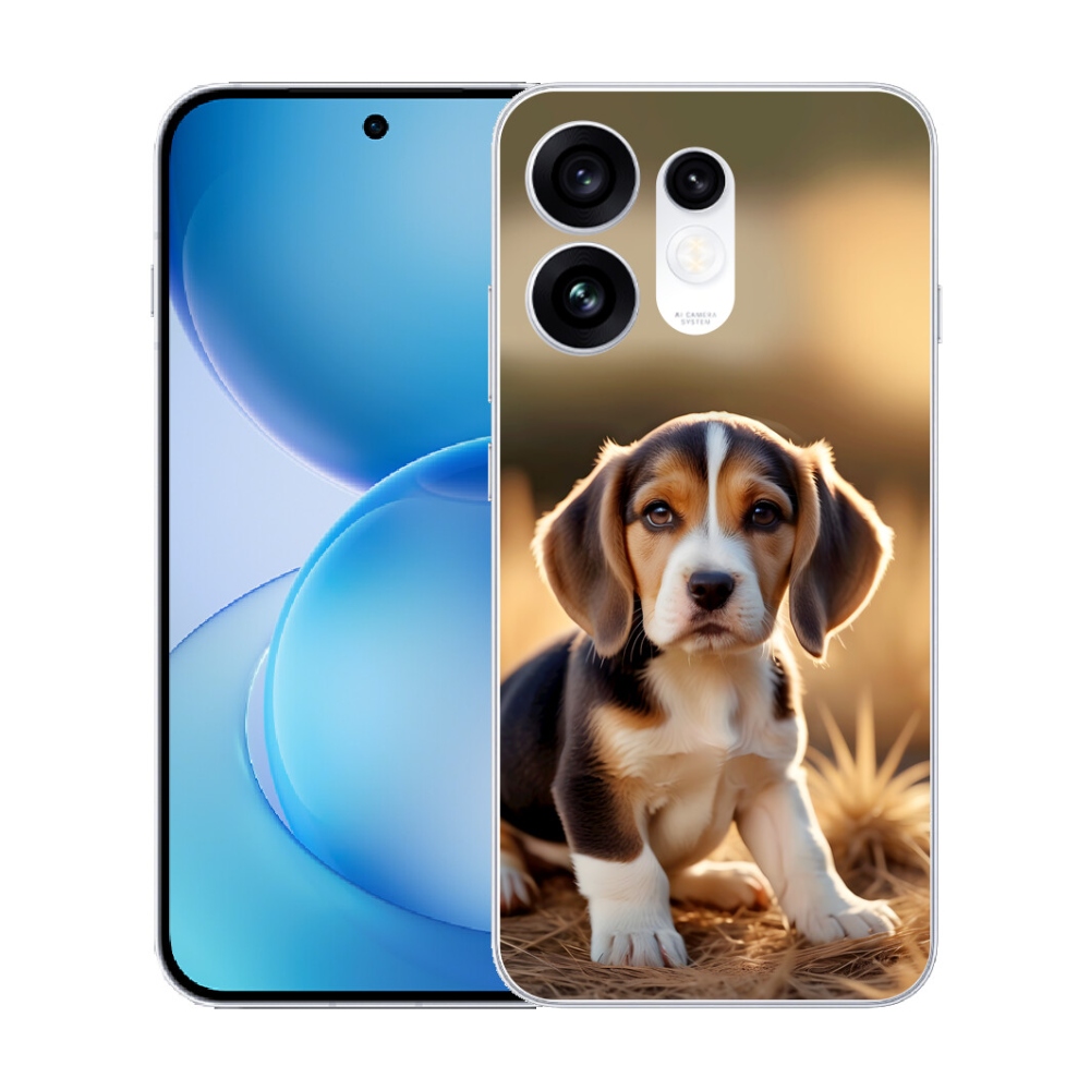 Gélový kryt mmCase na Oppo Reno 16 5G - roztomilý bígl