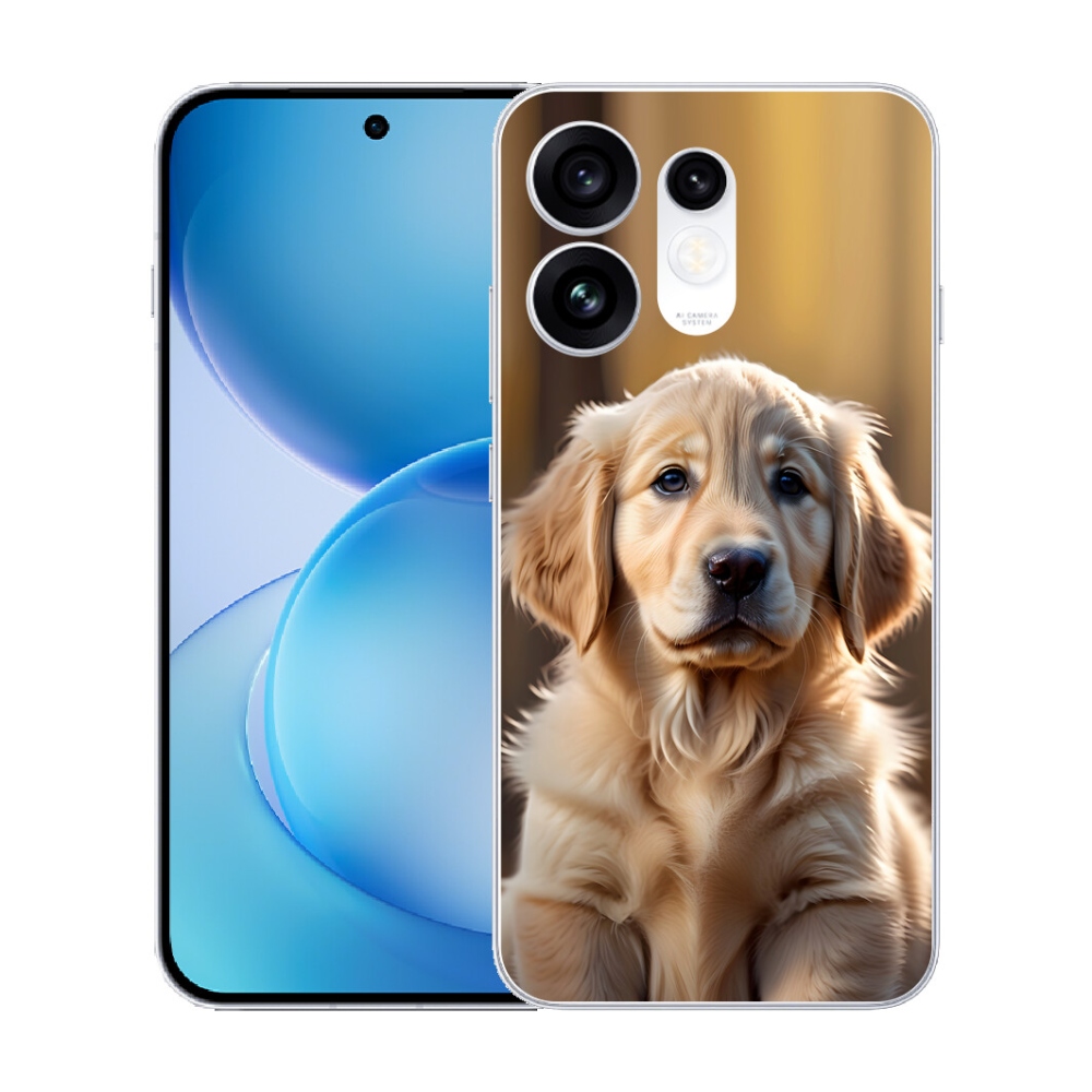 Gélový kryt mmCase na Oppo Reno 16 5G - roztomilý zlatý retriever