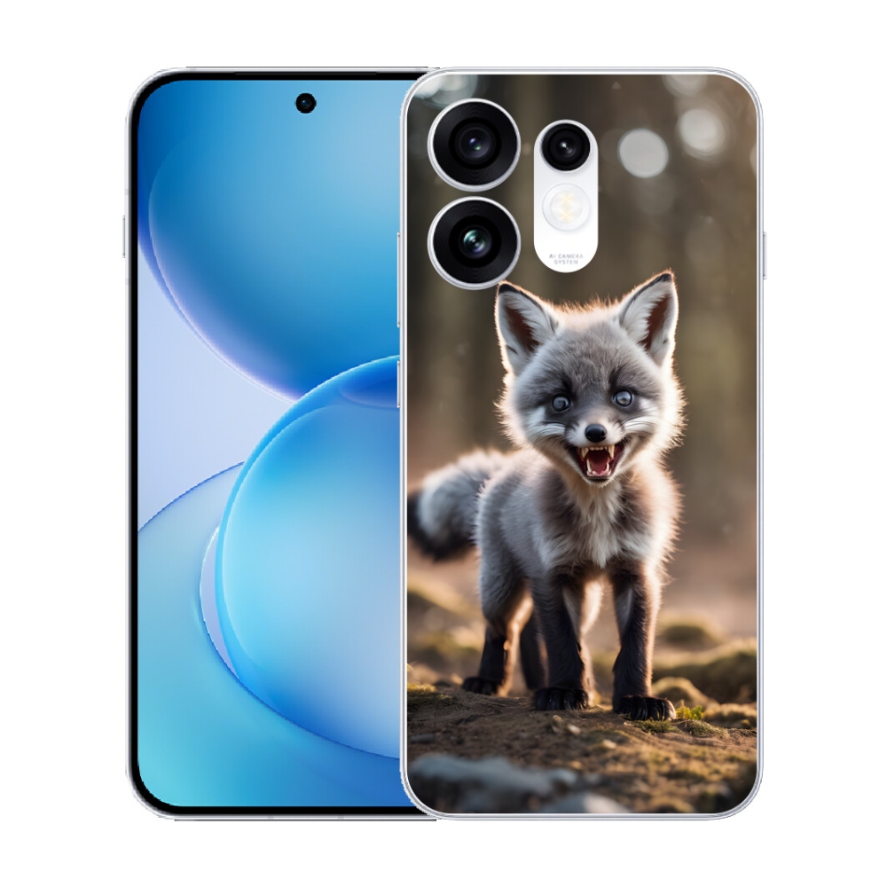 Gélový kryt mmCase na Oppo Reno 16 5G - rozzúrená líška