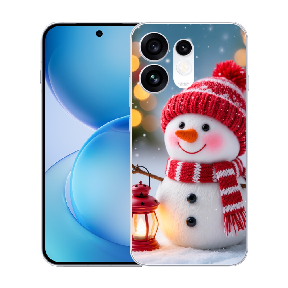 Gélový kryt mmCase na Oppo Reno 16 5G - snehuliak 2