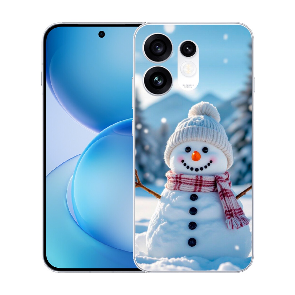 Gélový kryt mmCase na Oppo Reno 16 5G - snehuliak 3
