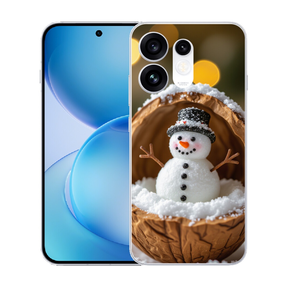 Gélový kryt mmCase na Oppo Reno 16 5G - snehuliak 4