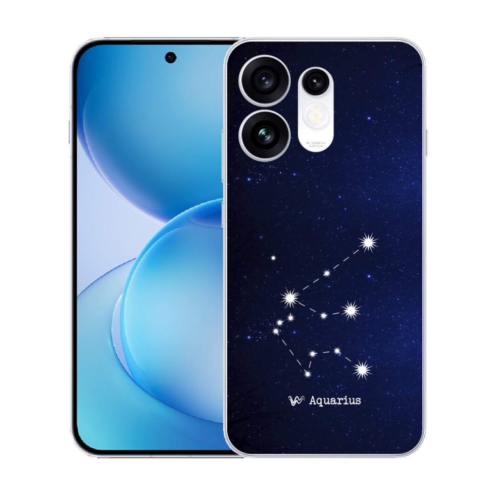 Gélový kryt mmCase na Oppo Reno 16 5G - súhvezdie Vodnára