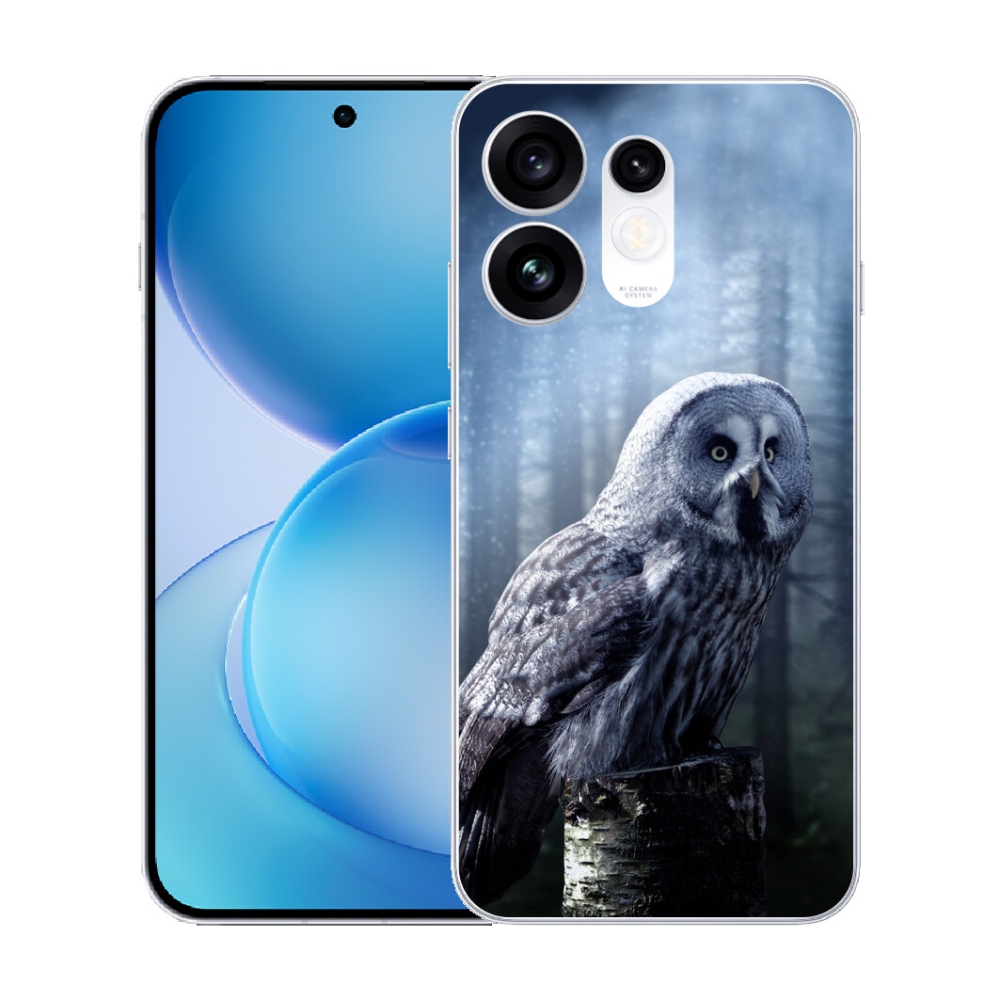 Gélový kryt mmCase na Oppo Reno 16 5G - sova