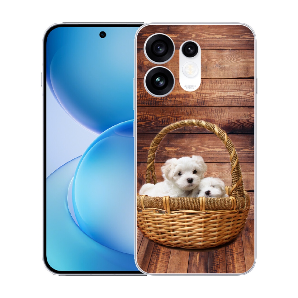 Gélový kryt mmCase na Oppo Reno 16 5G - šteniatka