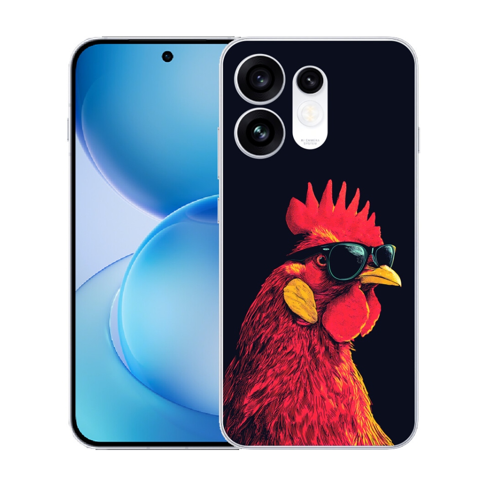 Gélový kryt mmCase na Oppo Reno 16 5G - štýlový kohút