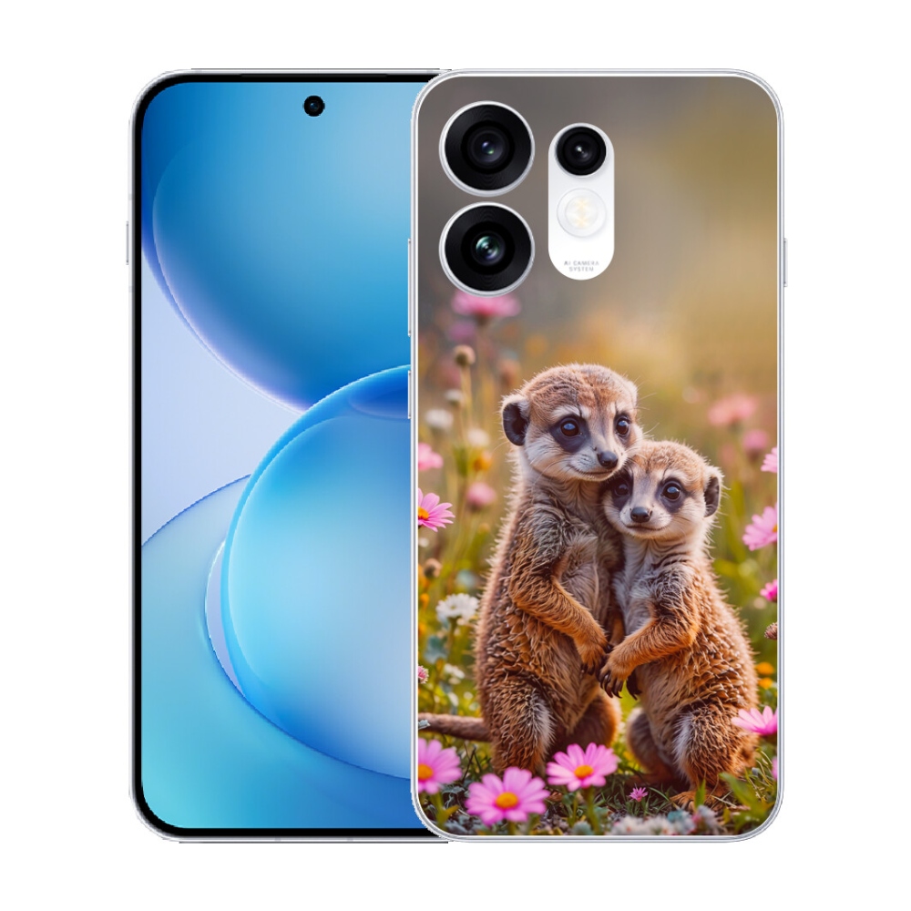 Gélový kryt mmCase na Oppo Reno 16 5G - surikatí duo