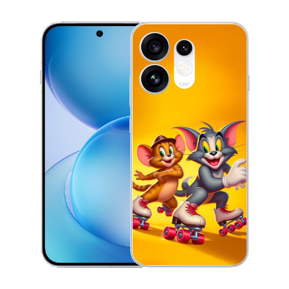Gélový kryt mmCase na Oppo Reno 16 5G - tom a jerry