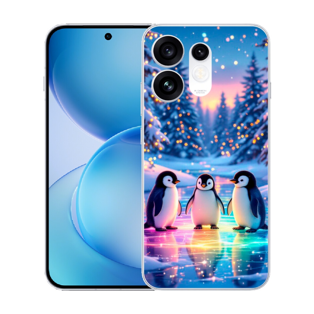 Gélový kryt mmCase na Oppo Reno 16 5G - tučniaky