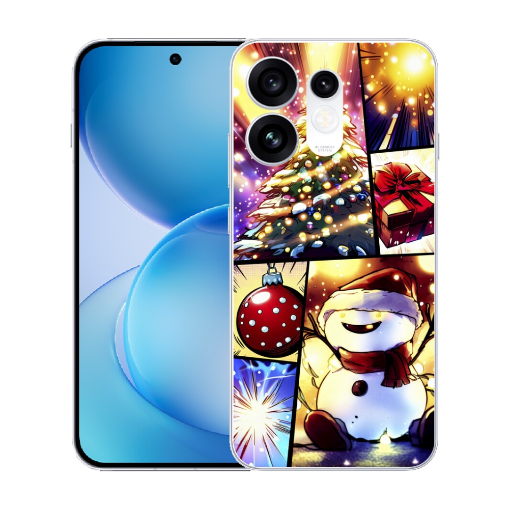 Gélový kryt mmCase na Oppo Reno 16 5G - vianočné motívy 1