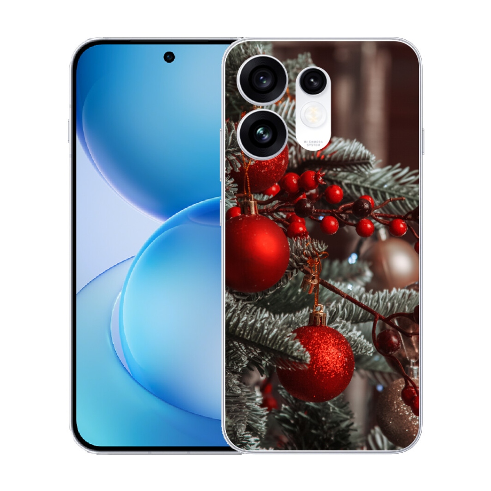 Gélový kryt mmCase na Oppo Reno 16 5G - vianočné ozdoby 2