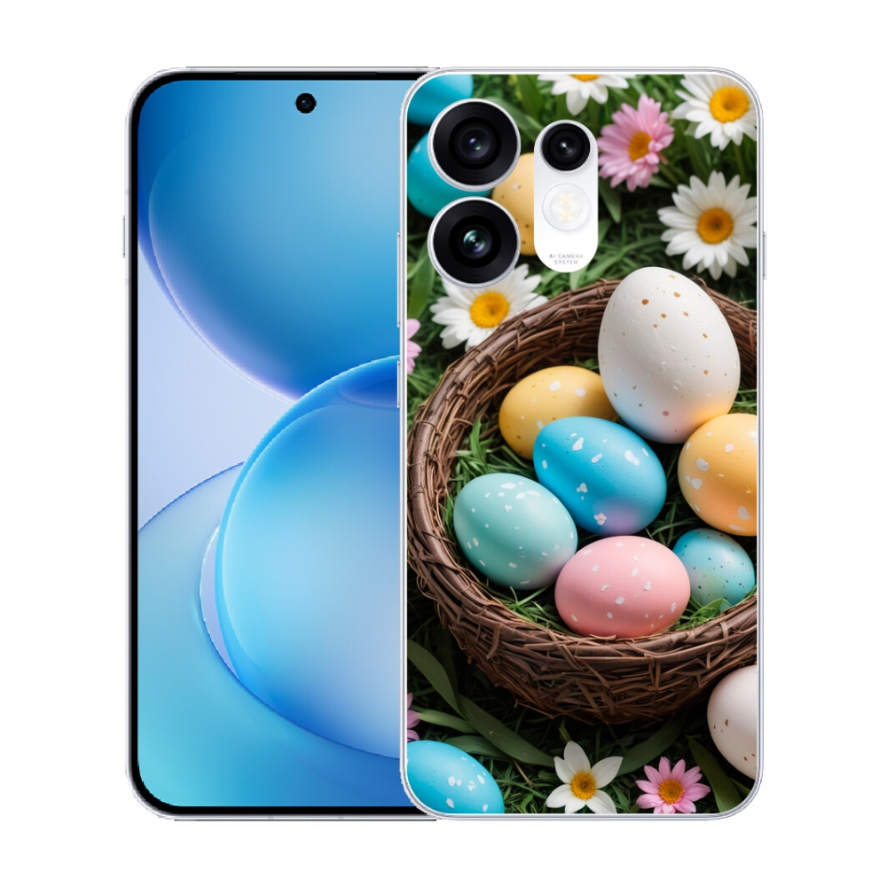 Gélový kryt mmCase na Oppo Reno 16 5G - veľkonočné vajíčka 2