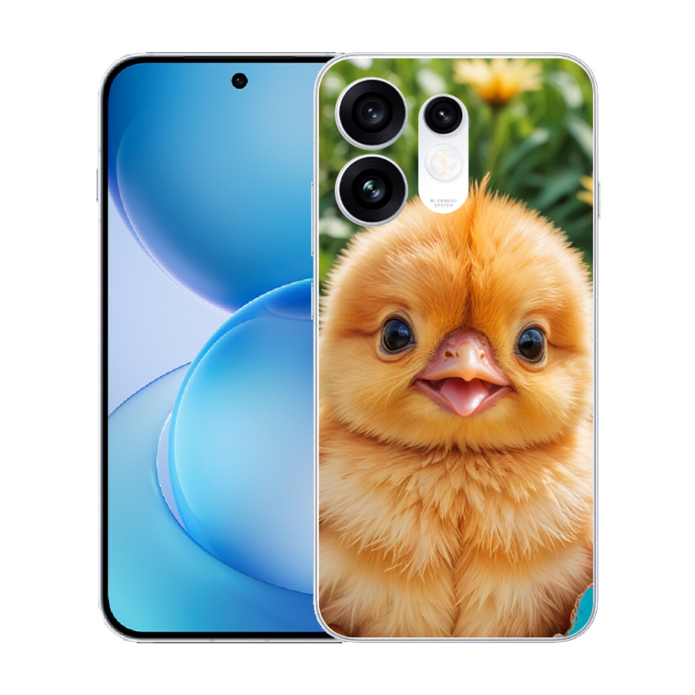Gélový kryt mmCase na Oppo Reno 16 5G - veselé kuriatko