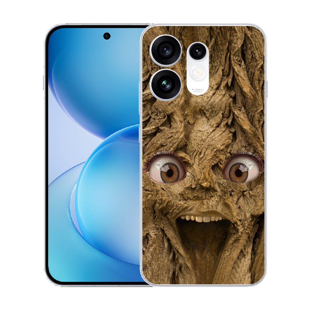 Gélový kryt mmCase na Oppo Reno 16 5G - veselý strom s očami