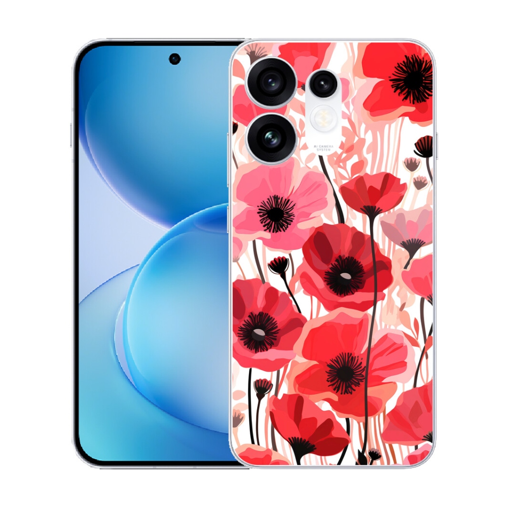 Gélový kryt mmCase na Oppo Reno 16 5G - vlčí mak 1