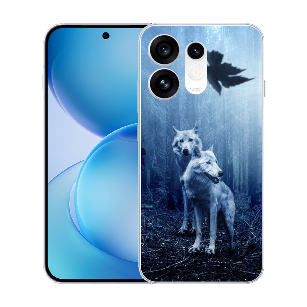 Gélový kryt mmCase na Oppo Reno 16 5G - vlci v lese