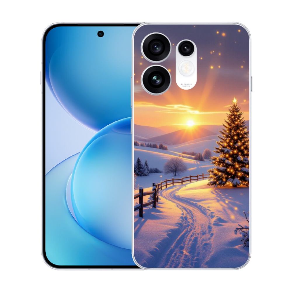 Gélový kryt mmCase na Oppo Reno 16 5G - zimná krajina