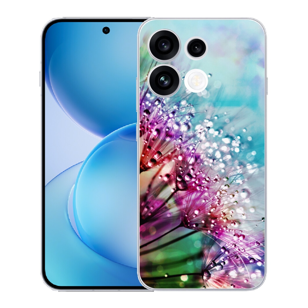 Gélový kryt mmCase na Oppo Reno 16 FS 5G - farebné kvety
