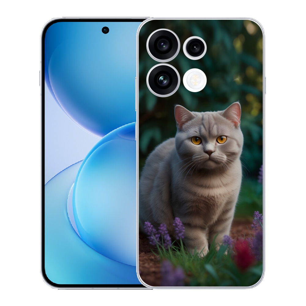 Gélový kryt mmCase na Oppo Reno 16 FS 5G - britská mačka