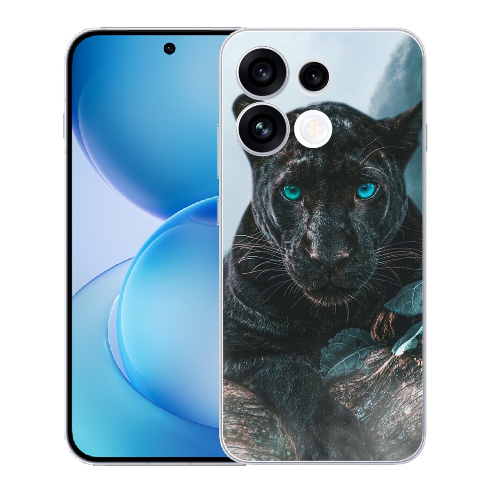 Gélový kryt mmCase na Oppo Reno 16 FS 5G - čierny panter