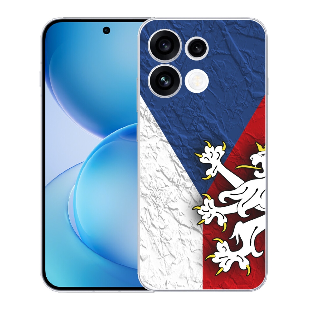 Gélový kryt mmCase na Oppo Reno 16 FS 5G - česká vlajka 1