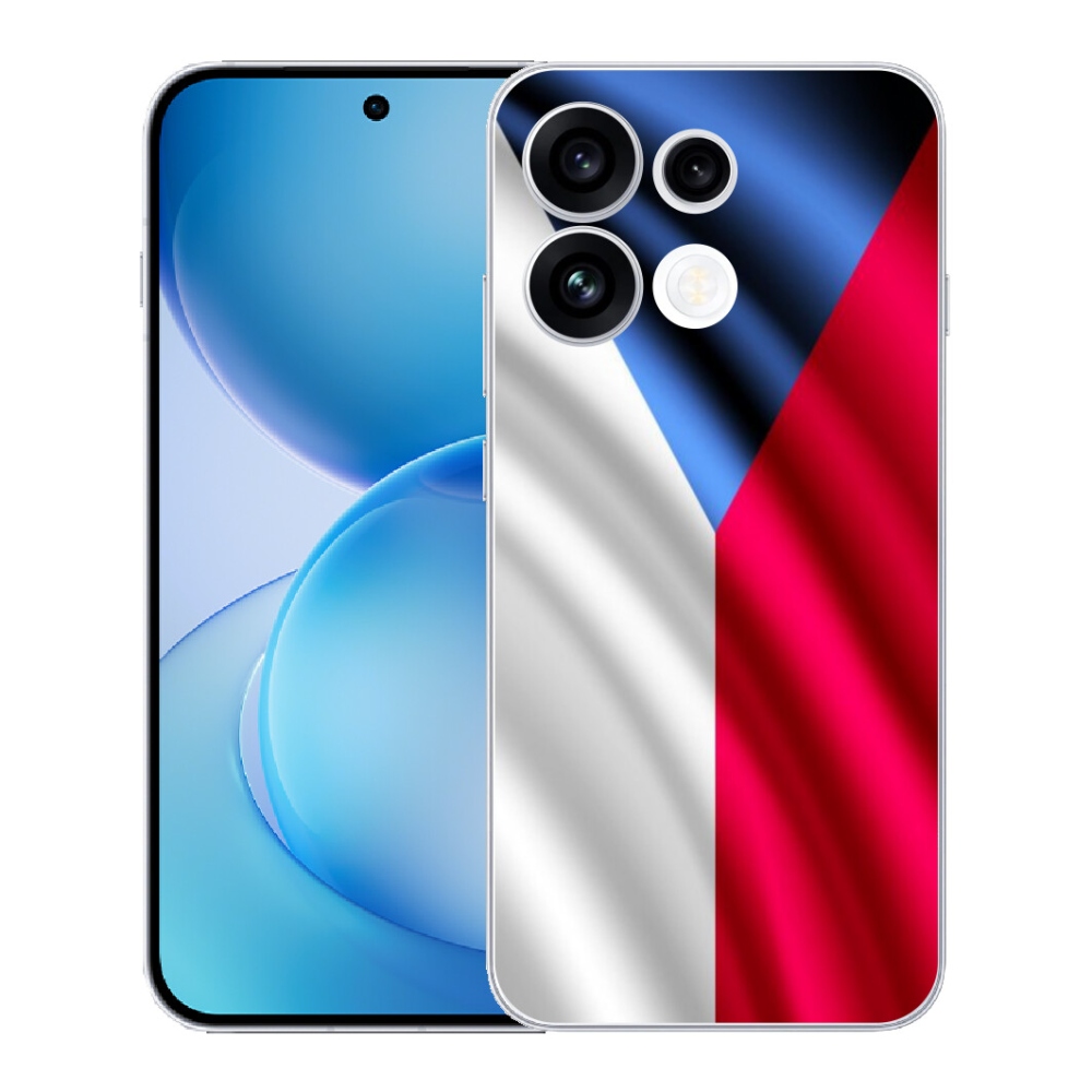 Gélový kryt mmCase na Oppo Reno 16 FS 5G - česká vlajka