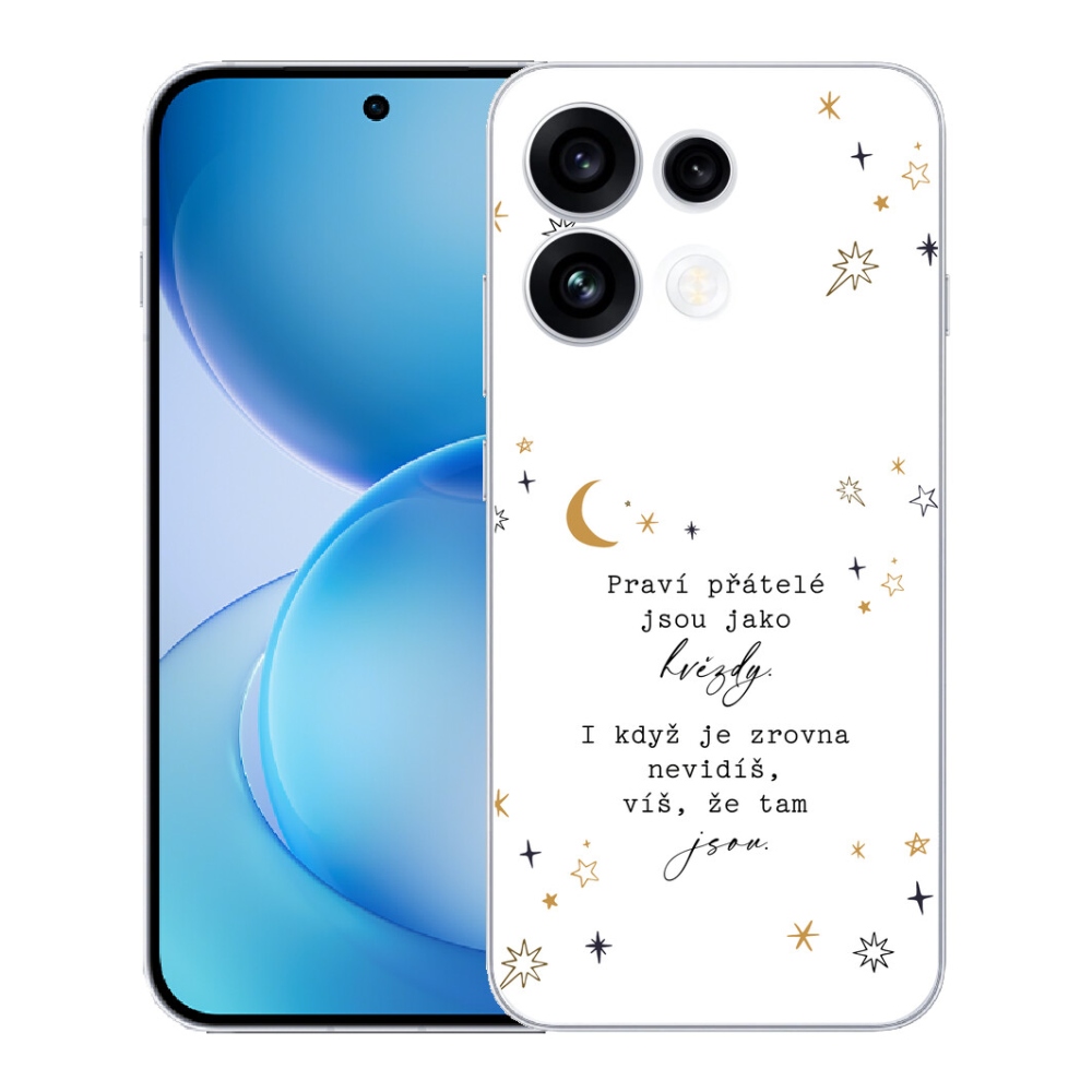 Gélový kryt mmCase na Oppo Reno 16 FS 5G - citát 6 biele pozadie