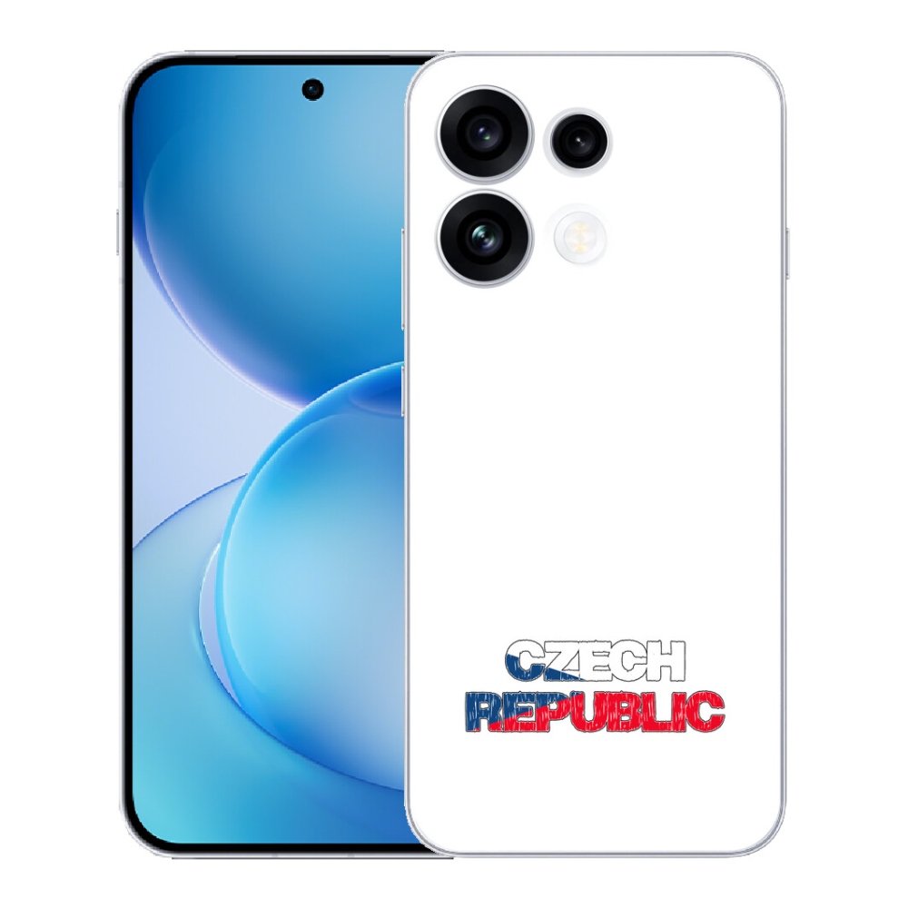 Gélový kryt mmCase na Oppo Reno 16 FS 5G - Slovak Republic biele pozadie