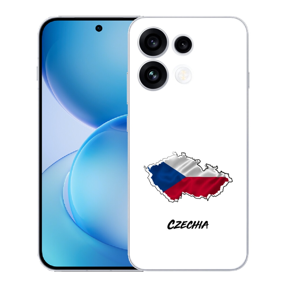 Gélový kryt mmCase na Oppo Reno 16 FS 5G - Slovakia biele pozadie