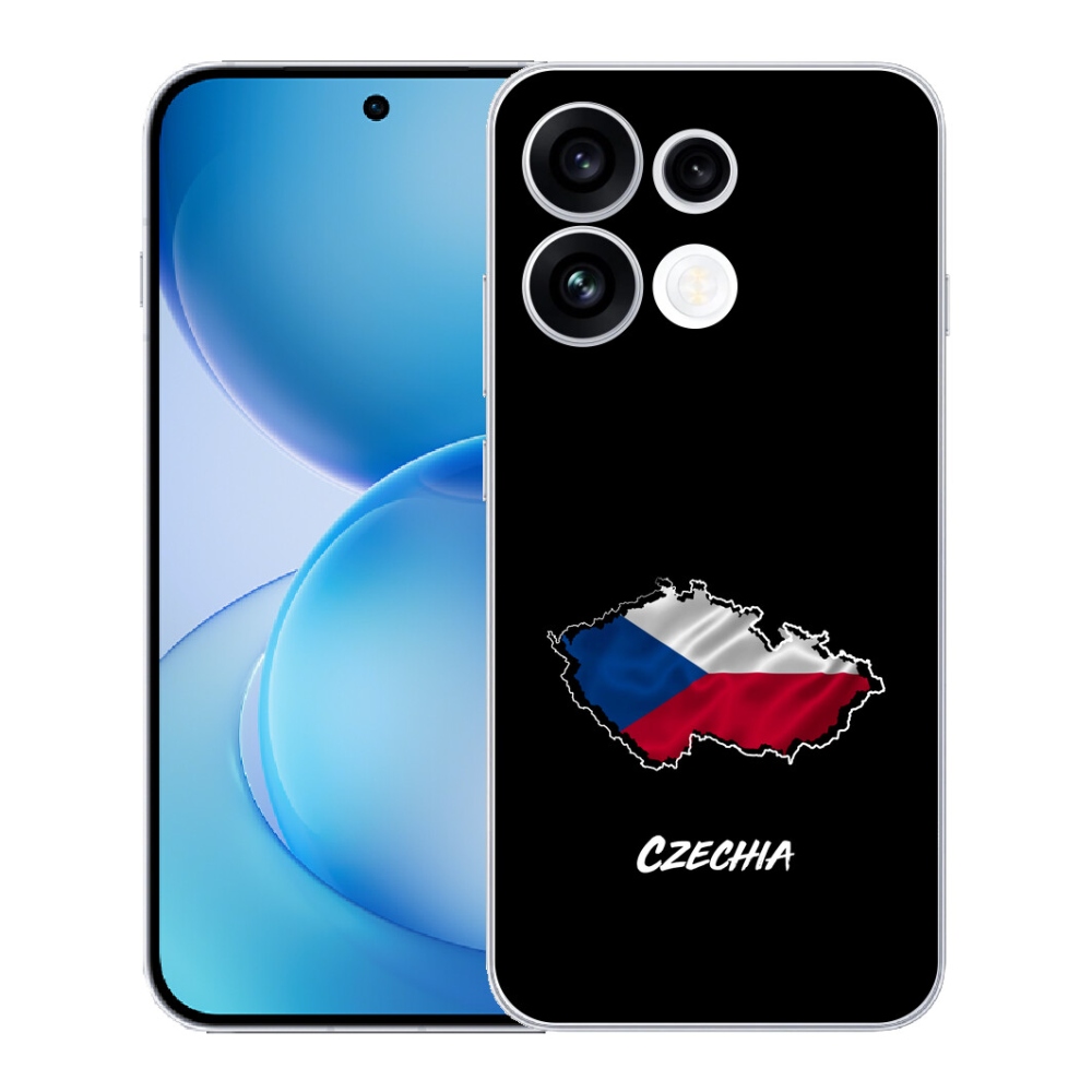 Gélový kryt mmCase na Oppo Reno 16 FS 5G - Slovakia čierne pozadie