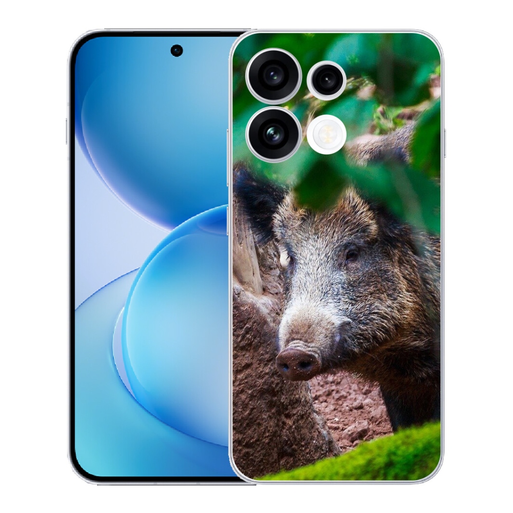 Gélový kryt mmCase na Oppo Reno 16 FS 5G - divoké prasa