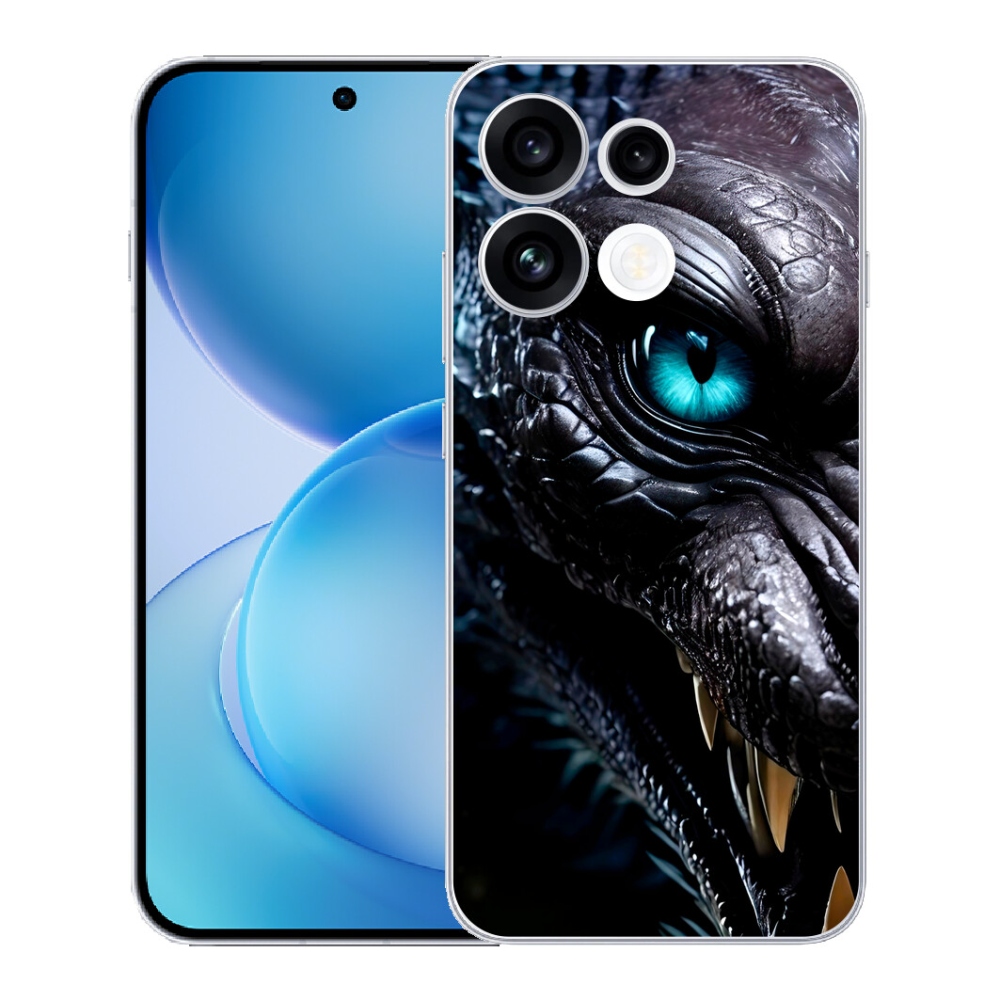 Gélový kryt mmCase na Oppo Reno 16 FS 5G - dračí pohľad