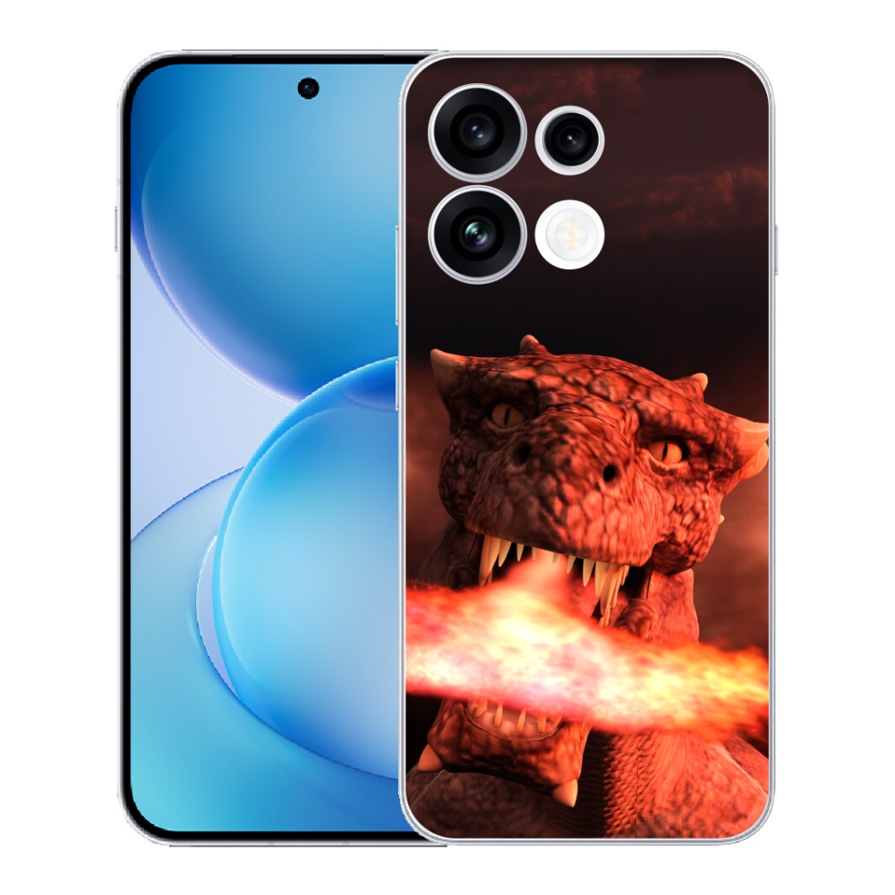 Gélový kryt mmCase na Oppo Reno 16 FS 5G - drak