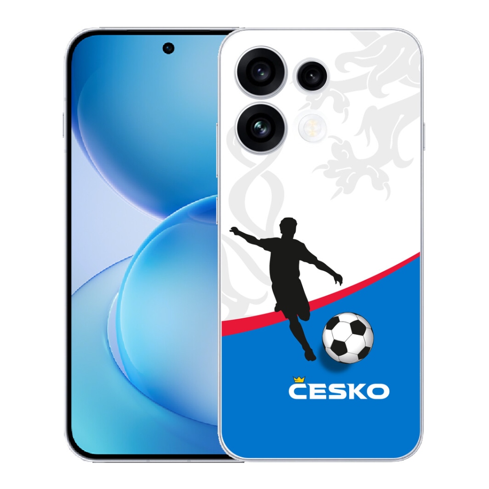 Gélový kryt mmCase na Oppo Reno 16 FS 5G - futbal Česko 1