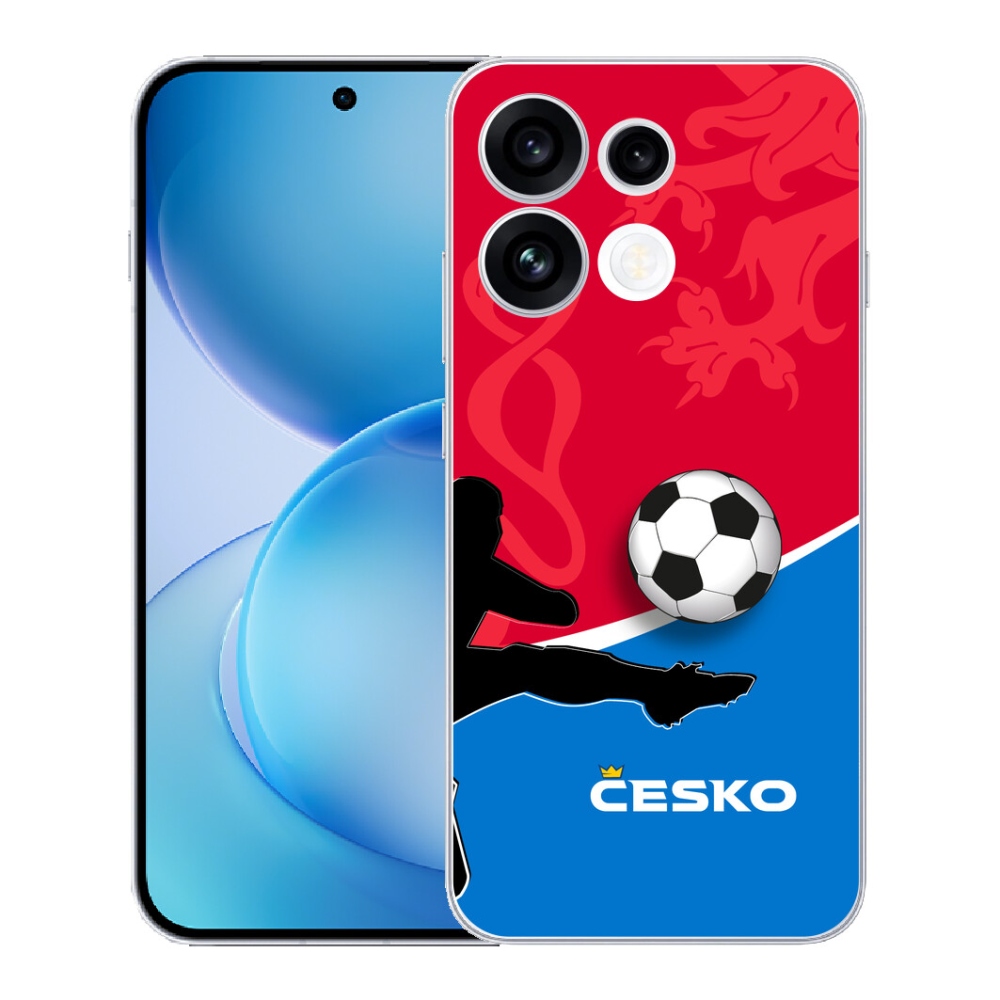 Gélový kryt mmCase na Oppo Reno 16 FS 5G - futbal Česko 2