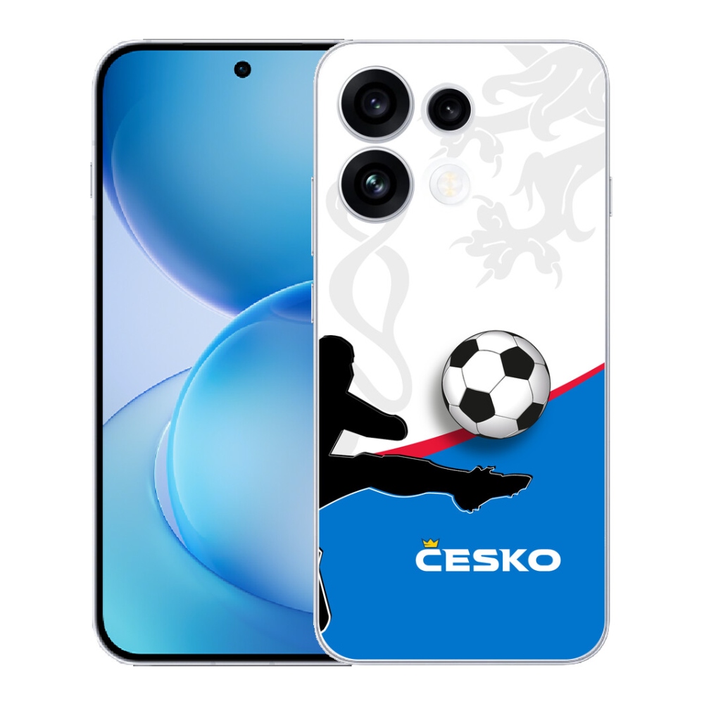 Gélový kryt mmCase na Oppo Reno 16 FS 5G - futbal Česko 3