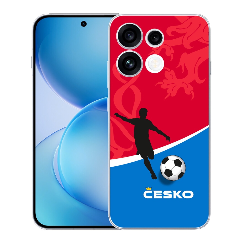 Gélový kryt mmCase na Oppo Reno 16 FS 5G - futbal Česko