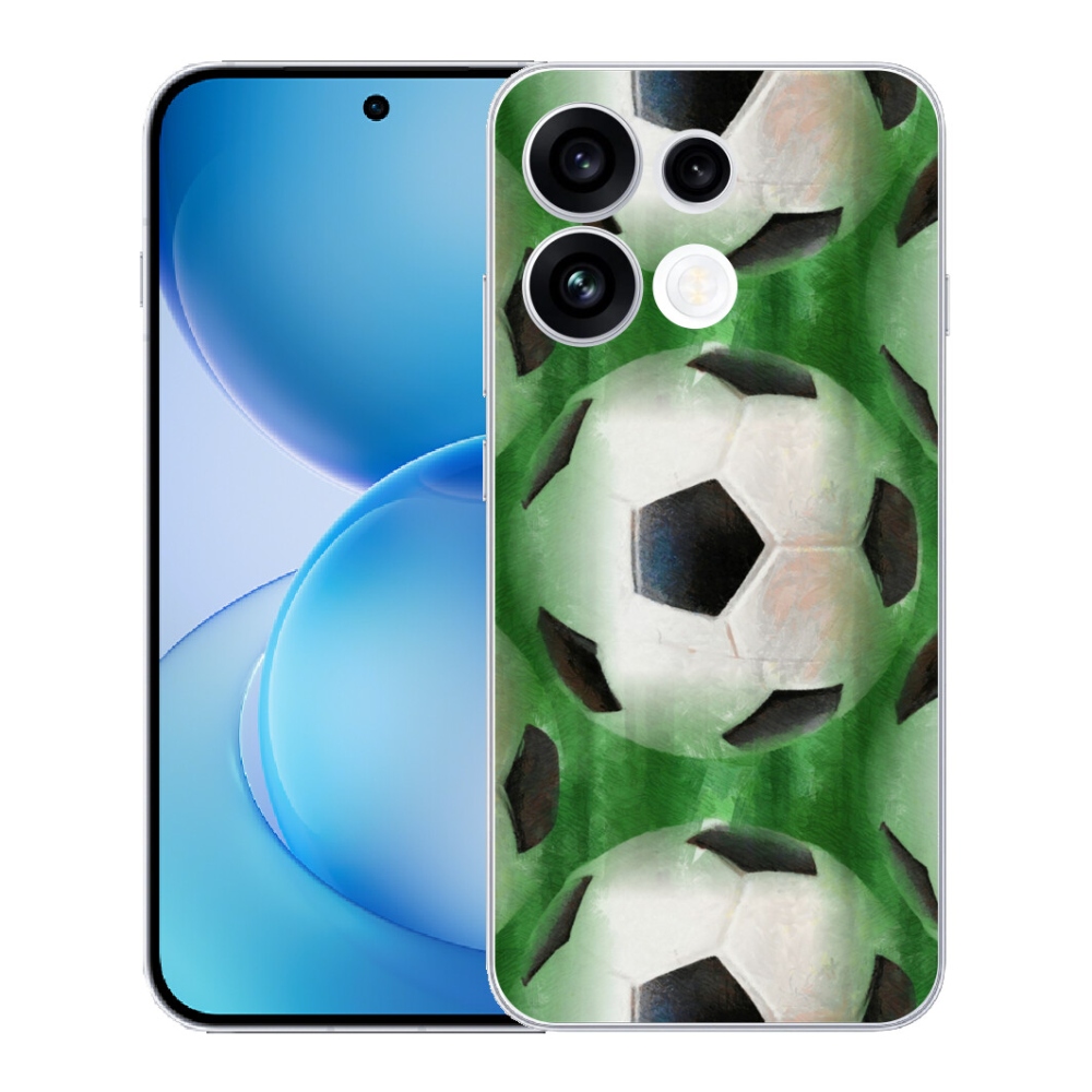 Gélový kryt mmCase na Oppo Reno 16 FS 5G - futbalová lopta
