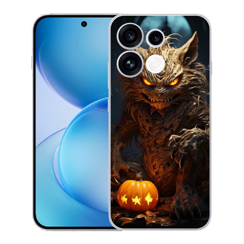 Gélový kryt mmCase na Oppo Reno 16 FS 5G - halloweenska príšera