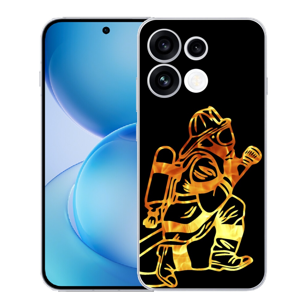 Gélový kryt mmCase na Oppo Reno 16 FS 5G - hasič 1