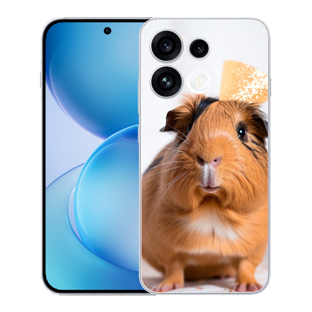 Gélový kryt mmCase na Oppo Reno 16 FS 5G - hnedé morča